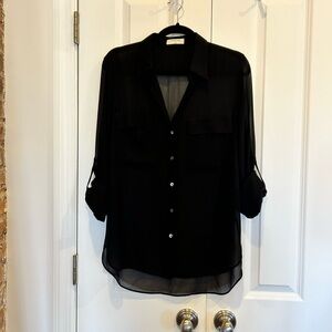 Aritzia sheer button up